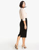 Tulip - Black pencil skirt back